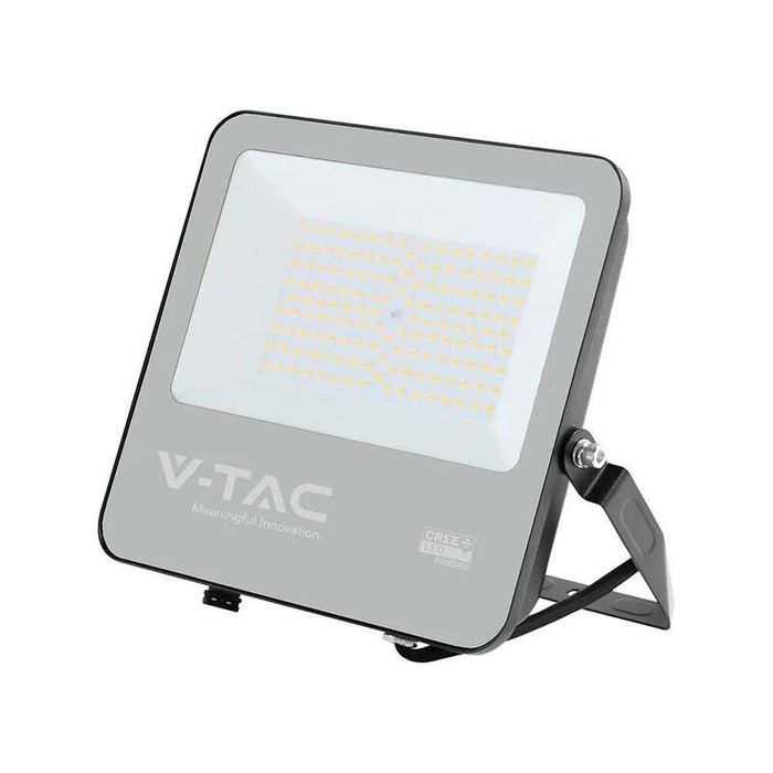 V-Tac 100w Led Floodlight Cree Chip Black Body Grey Glass 6500k 135lm/W