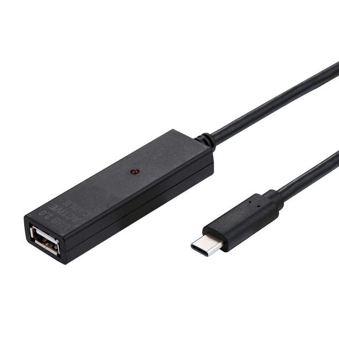 Value Usb 2.0 Verlngerung, Aktiv, Mit Repeater, A-C, Schwarz, 10 M