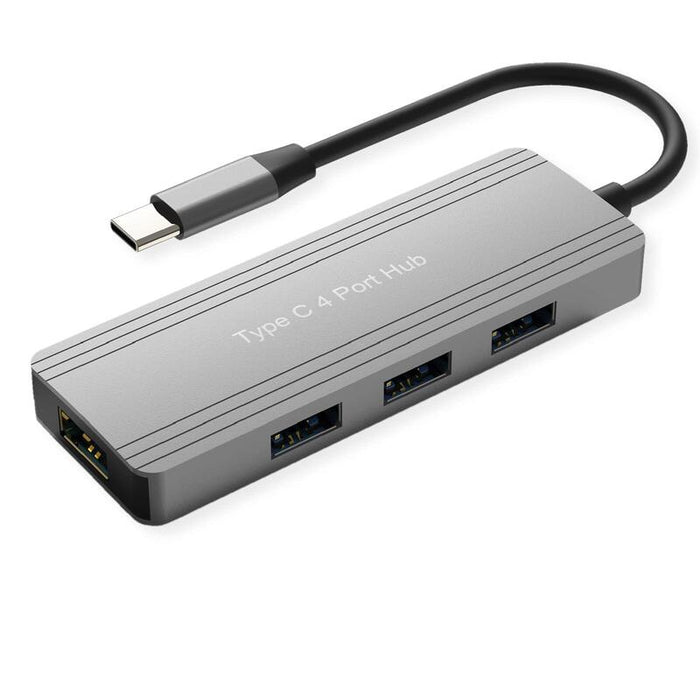 Value Usb 3.2 Gen 1 Hub, 4vías, Usb-C Cable De Conexión