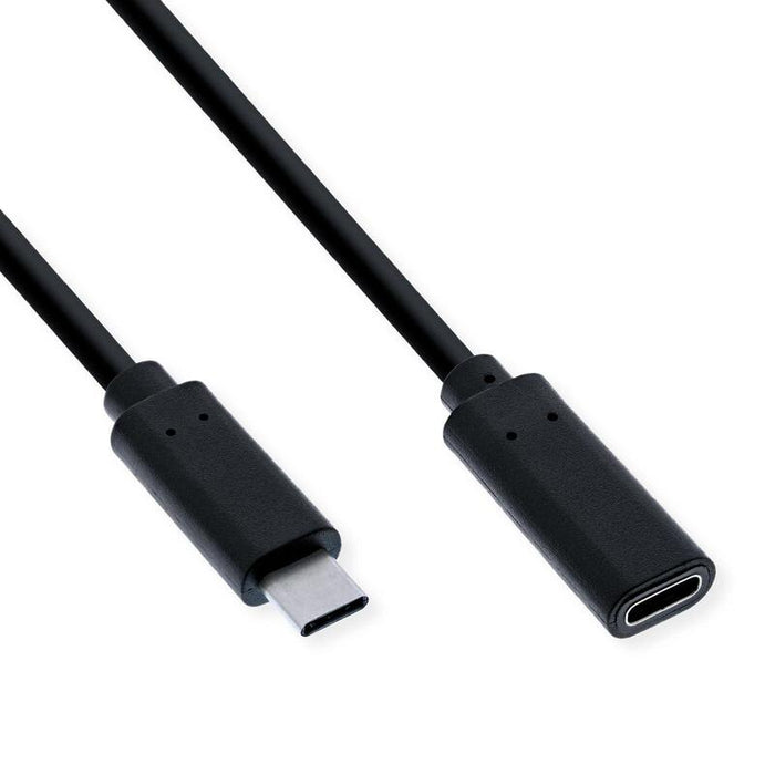 Value Video-Verlngerungscable (Dp Alt Mode) Usb Typ C-C, St Bu, Schwarz, 1,5 M