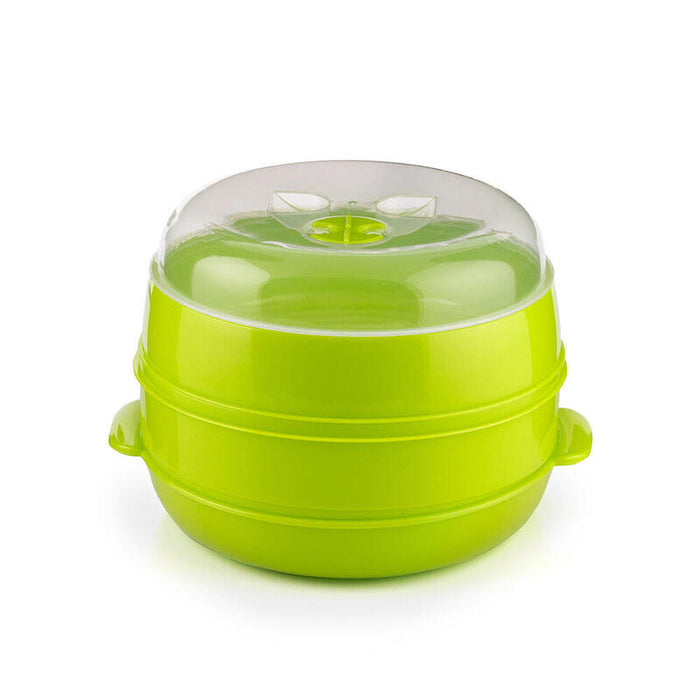 Vaporera Doble Para Microondas Fresh Innovagoods