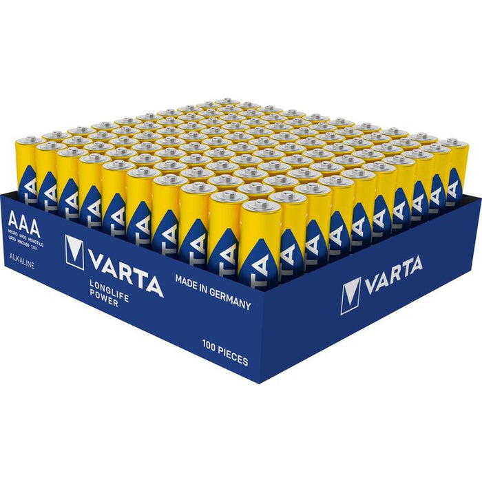 Varta Longlife Power Batterie Lr03 Tray, Aaa (Micro) (100 Stück) 04903121396