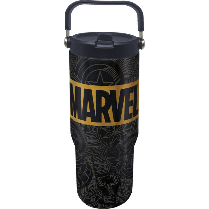 Vaso Cool Térmico Acero Inoxidable Con Asa 860 Ml Marvel Golden Treasure