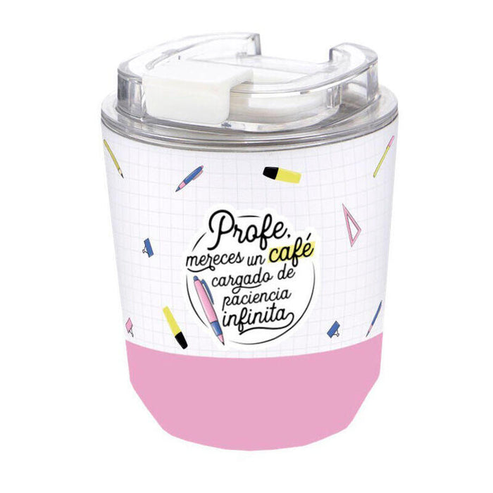 Vaso Termico Caffe - Profe Mereces Un Cafe Cargado De Paciencia Infinita 280ml