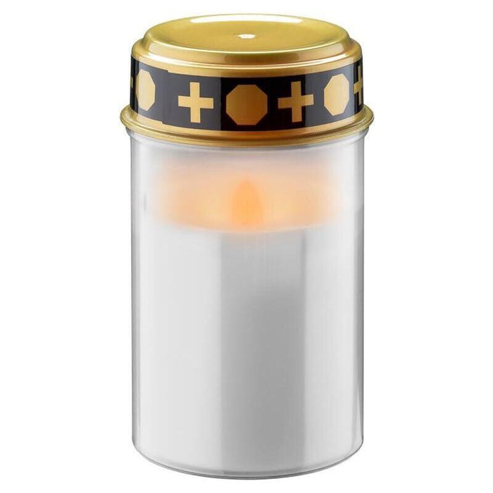 Vela Funeraria Led Con Temporizador Blanca , Ip44