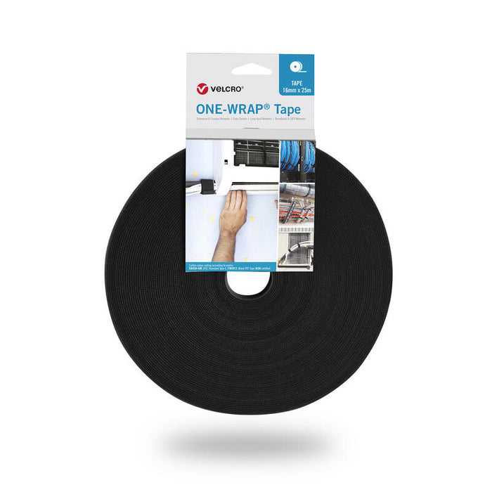 Velcro One-Wrap Tape 13mm X  25m Black
