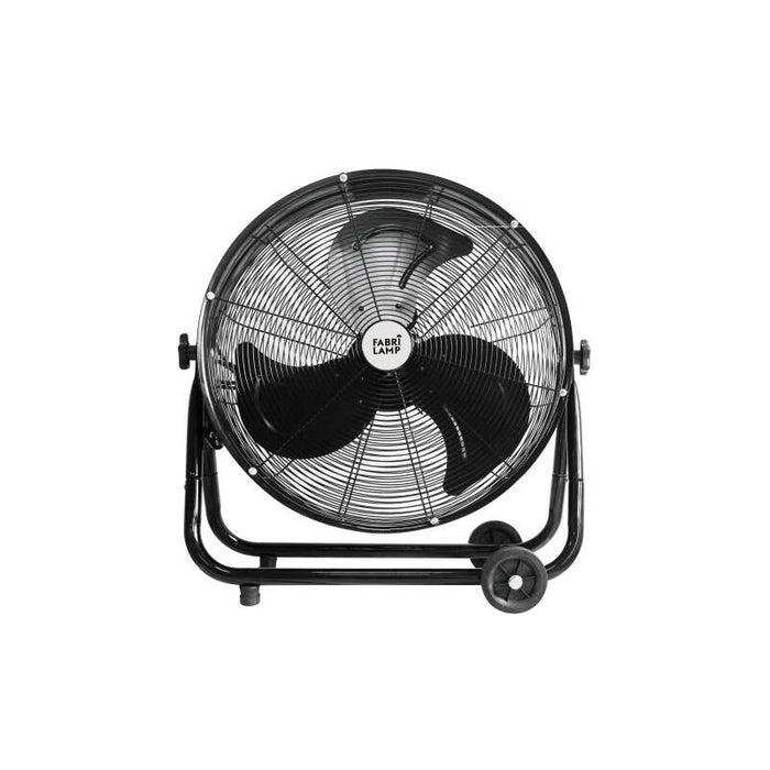 Ventilador Abrila Poniente 180w Industrial De Suelo 3 Velocidades 3 Aspas Orientable 1300 Rpm Flujo Aire 8000 M3 80db Motor Ac 67x74x41 Cm Negro