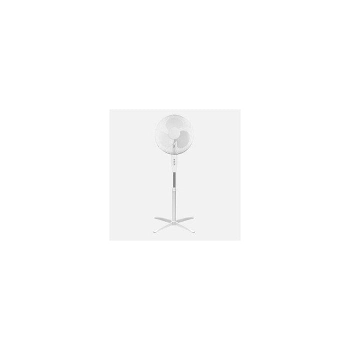 Ventilador De Pie Fabrilamp Flip 45w 3x Aspas 3x Velocidades Diametro 40cm Orientable Regulable Blan