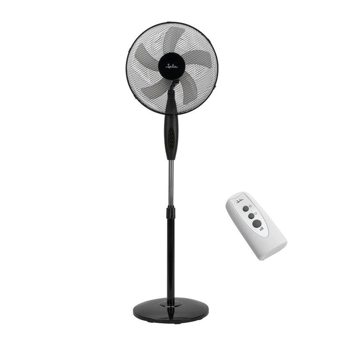 Ventilador  Jata Jvvp3245 De Pie Silencioso 50w Con Mando A Distancia, 5 Aspas 43 Cm, 3 Velocidades, Oscilante, Altura Regulable, Para Habitaciones Hasta 30 M²