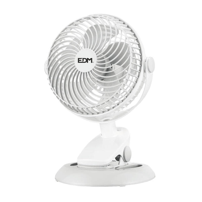 Ventilador Mini Recargable Con Pinza Y Base, 3 W; 31,6 Db; Ø17 X 18 X 28 Cm