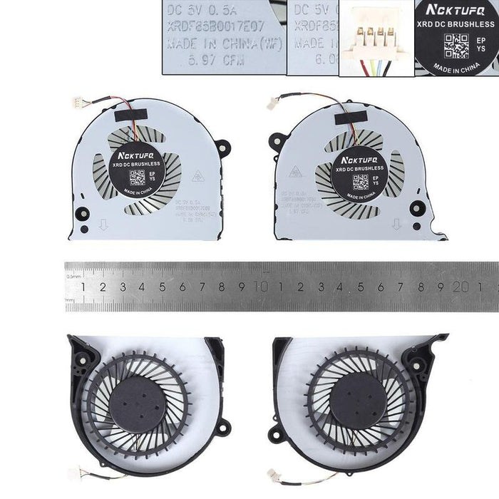 Ventilador Para Computadora Portátil Dell Lnspiron 15 7577 G5  5587 G7 7588 P72f L+Rcopia Altaversión 2 0x73f9 X73f9