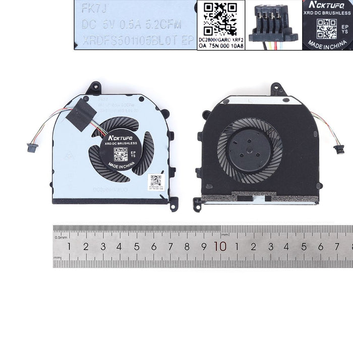 Ventilador Cpu Para Portátil Dell Xps15 9570 7590 M5530 M5540 P56F