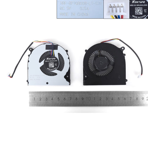 Ventilador Cpu Para Portátil Gigabyte P35X P35W P35Xv4 P37 Clevo N750 Series 6-31-N75W2-101 4 Pines