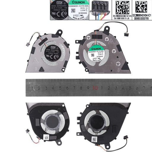 Ventilador Para Portátil Lenovo Air-14 2019 S550-14-Api S550 Ideapad Flex14 Api Eg50040S1-1C160-S9A Eg50040S1