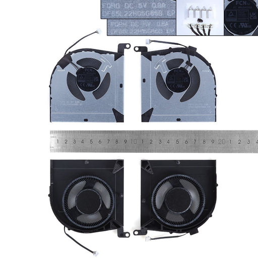 Ventiladores Cpu + Gpu Para Portátil Lenovo Loq 15Irh8 Geekpro G5000 Irh8 5V