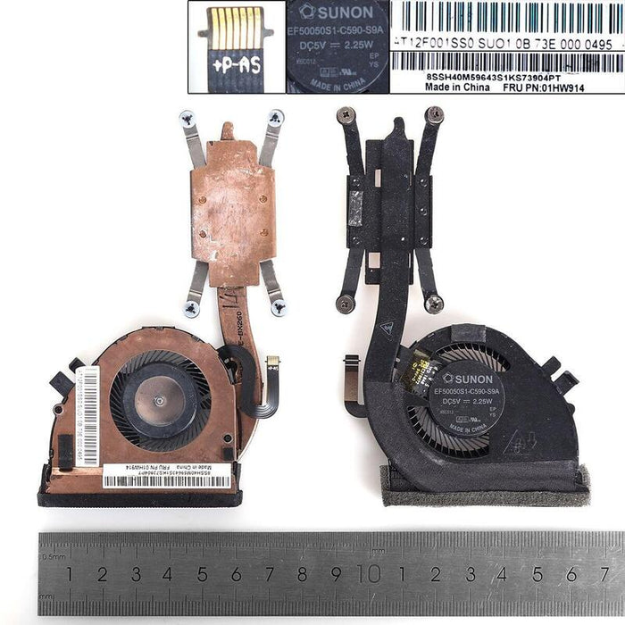 Ventilador Para Computadora Portátil Lenovo X240 X250 Con Disipador De Calor Nuevo 90%