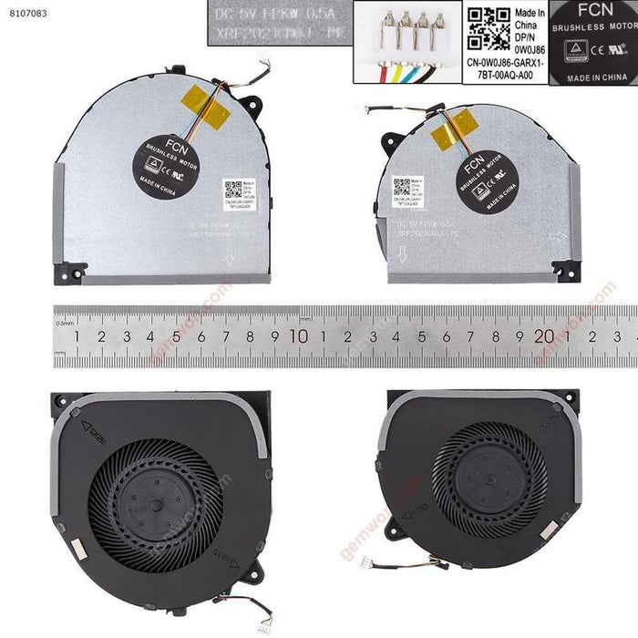 Ventilador Para Computadora Portátil Lenovo Y7000 Y530 15ich 1060 (Para Cpu+Gpu Copia Alta).