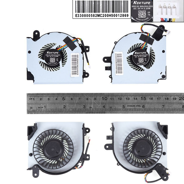 Ventiladores Para Portátil Msi Gf75 Ms-17F1 17F2 17F4 17F5 N415 N416