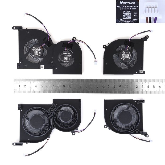 Ventilador Cpu + Gpu Para Portátil Msi Gs66 Ws66 P66 Ms-16V4 16V5