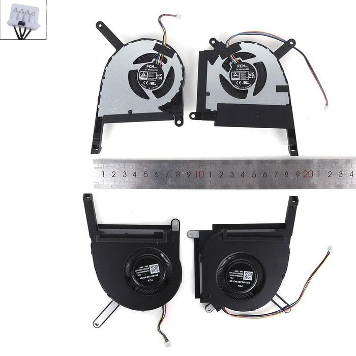Ventilador Para Portátil Asus L+R Fx507 Fx507z Fa507r Fx707zr Fa707