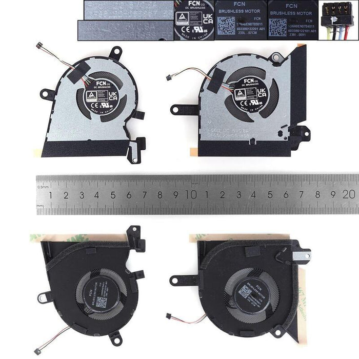 Ventilador Para Portátil Asus Rog Gv302x Flow X13 2023 L+R,Org