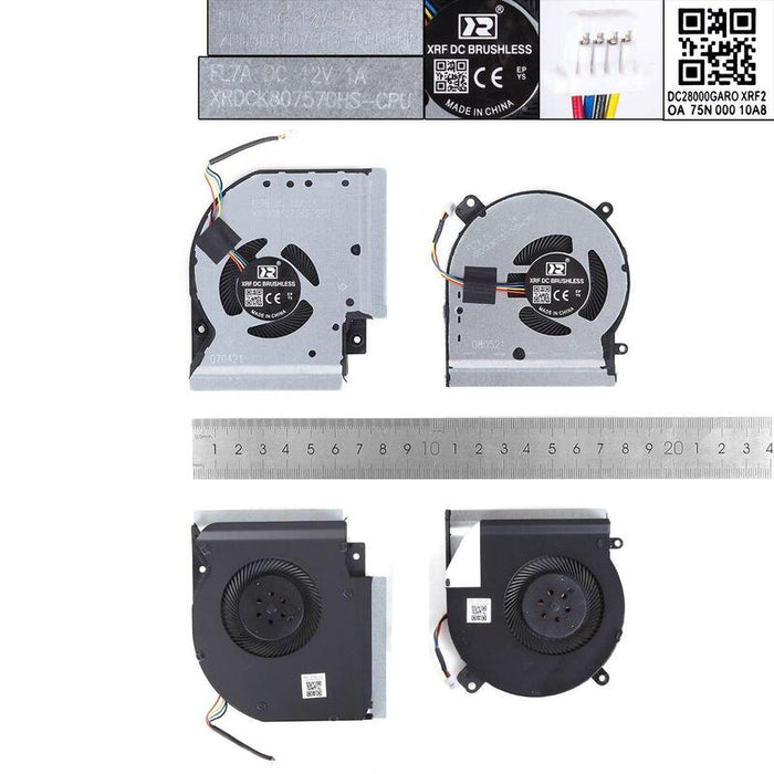 Ventilador Para Portátil Asus Rog Strix Gl504 Gl504g Gl504gs Gl504gm Gl504gv S5cml+R,Oem