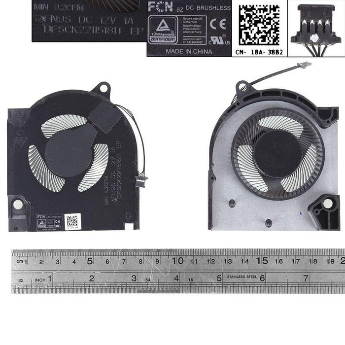 Ventilador Para Portátil Dell G15 5510 5511 Rtx3060 Rtx3050 Gpuorg Rtx3060 Rtx3050