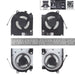 Ventiladores Para Portátil Dell G15 5510 5511 Rtx3060 Rtx3050 Rtx3060 Rtx3050