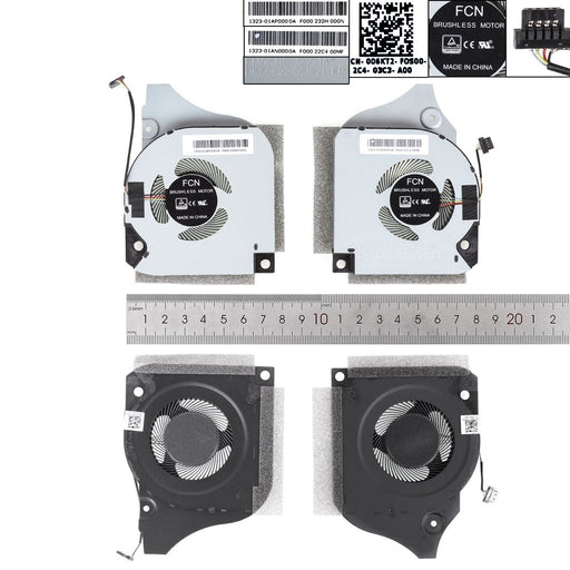 Ventiladores Cpu + Gpu Para Portátil Dell G7-7790 G5-5590 7590 P82F 12V