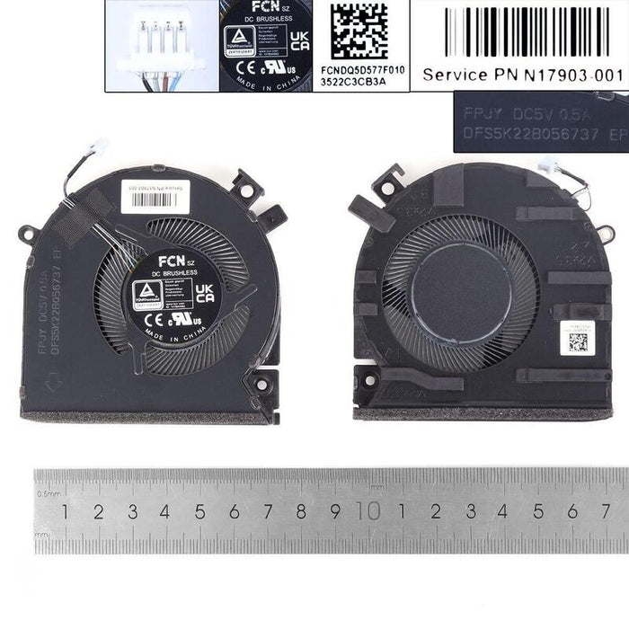 Ventilador Para Portátil Hp 15 Fa Fa0000 Fa0031tx Tpn Q278 Tpn Q279 Fa0162txorg