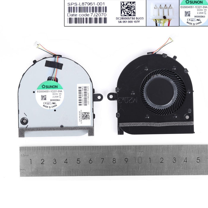 Ventilador Cpu Para Portátil Hp Envy 17M-Cg Tpn-C146 L87961-001