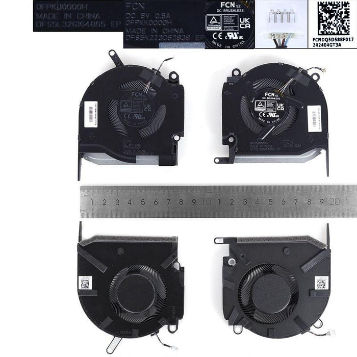 Ventilador Para Portátil Hp Omen 16 K 16 N Tpn Q280 5vl+R,Org Tpn Q280
