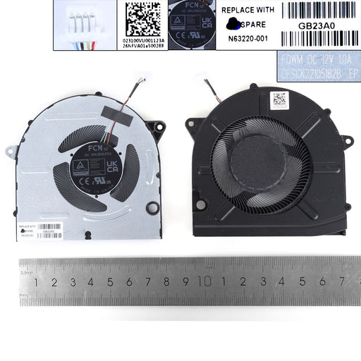 Ventilador Para Portátil Hp Pavilion 16-Ab Tpn-W161 N63219-001 12V