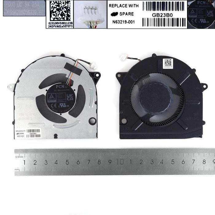 Ventilador Para Portátil Hp Pavilion 16 Ab Tpn W161 N63219 001 5vorg