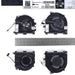 Ventiladores Para Portátil Hp Pro 14-Eh Tpn-W154 N10439-001 N10440-001