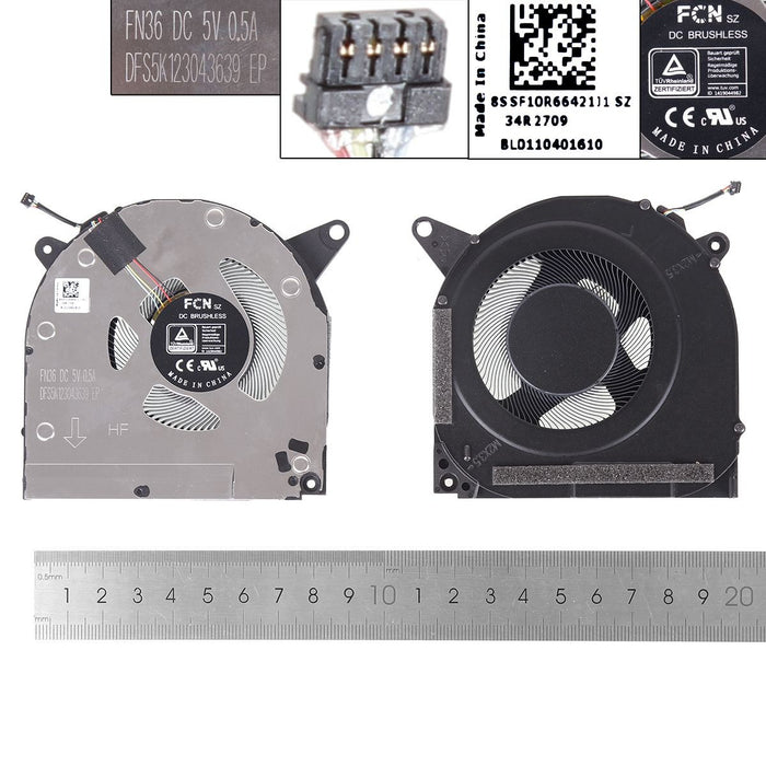 Ventilador Gpu Para Portátil Lenovo R9000X Y9000X 2021 5V