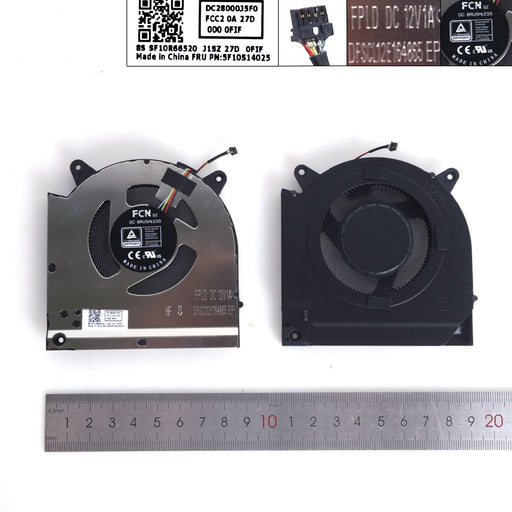 Ventiladores Cpu + Gpu Para Portátil Lenovo R9000X Y9000X Arh7 Iah7 82Tf 2022 12V