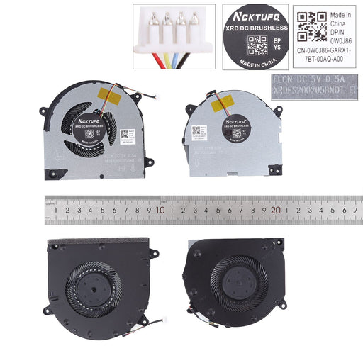 Ventiladores Cpu + Gpu Para Portátil Lenovo Y540-17 Y7000-17 17Irh
