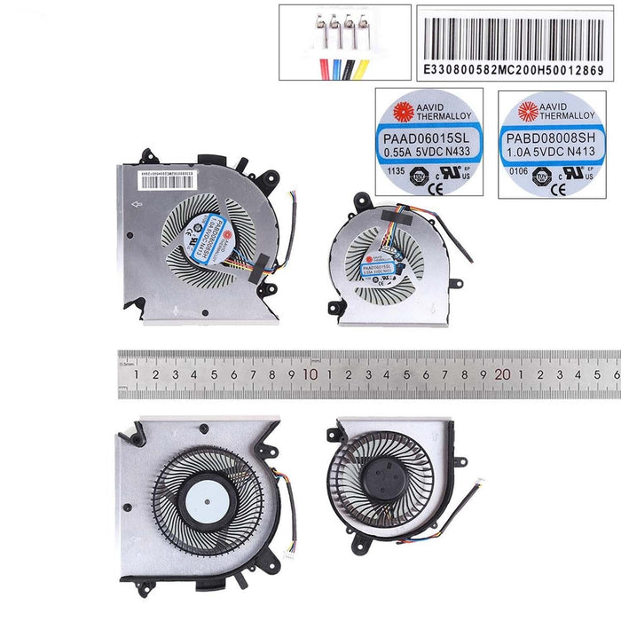 Ventiladores Para Portátil Msi Gf63 Gf65 Ms-16R1/R3/R5 Wf65 L+R