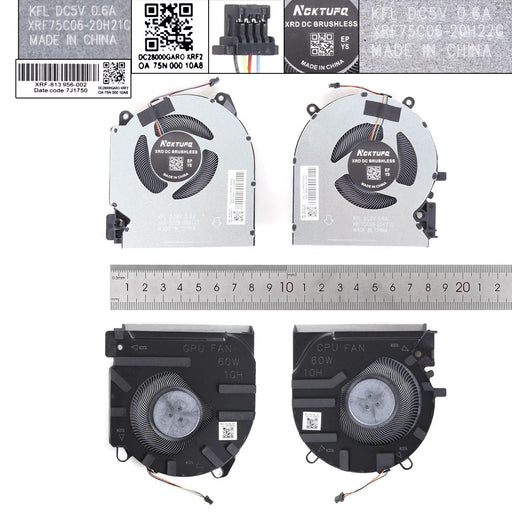 Ventiladores Para Portátil Hp 16-D/E Tpn-Q263 Q264 M75721 M75723 60W Negro