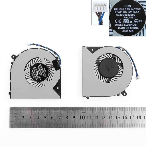 Ventilador Cpu Para Portátil Toshiba Satellite L950 L950D L955 L955D() Dfs531105Mc0T