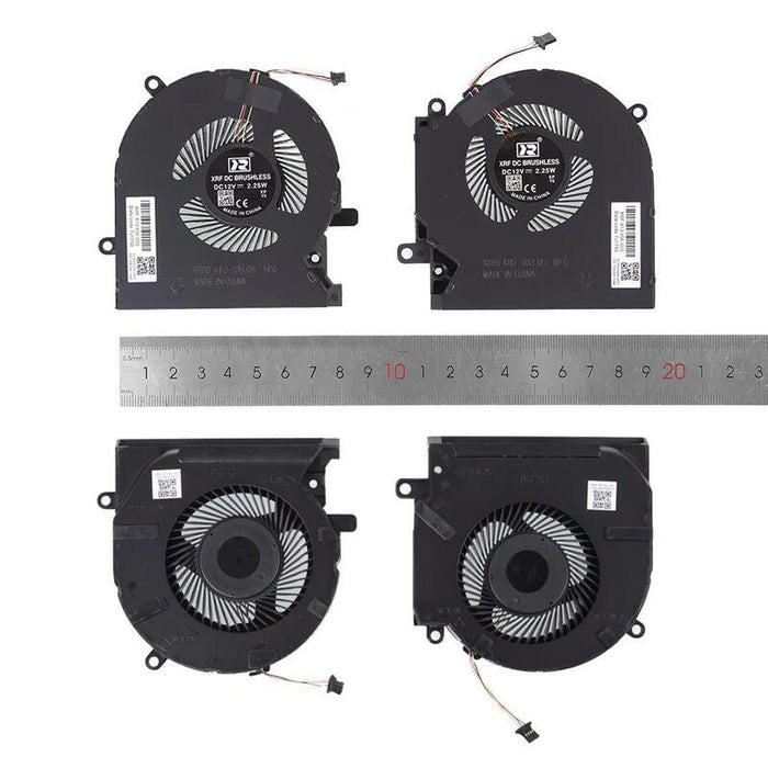 Ventiladores Cpu + Gpu Para Portátil Hp Omen 15 Ek En Tpn Q236 Q238 12v