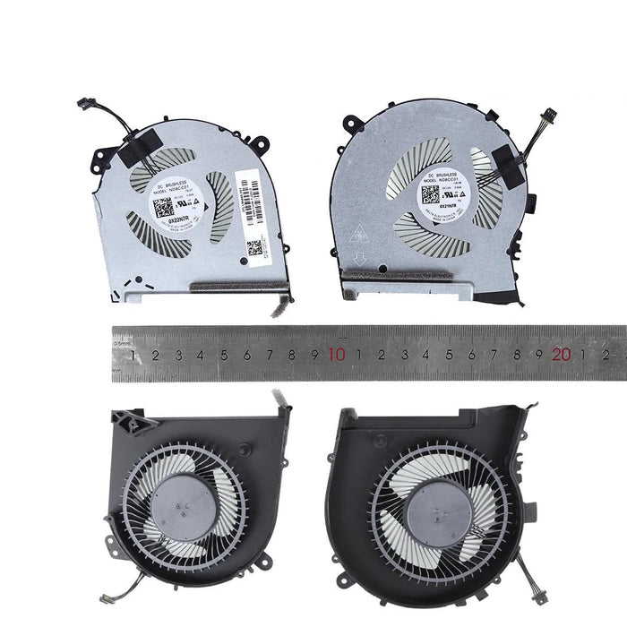 Ventiladores Cpu + Gpu Para Portátil Hp 15-Dh Tpn-C143