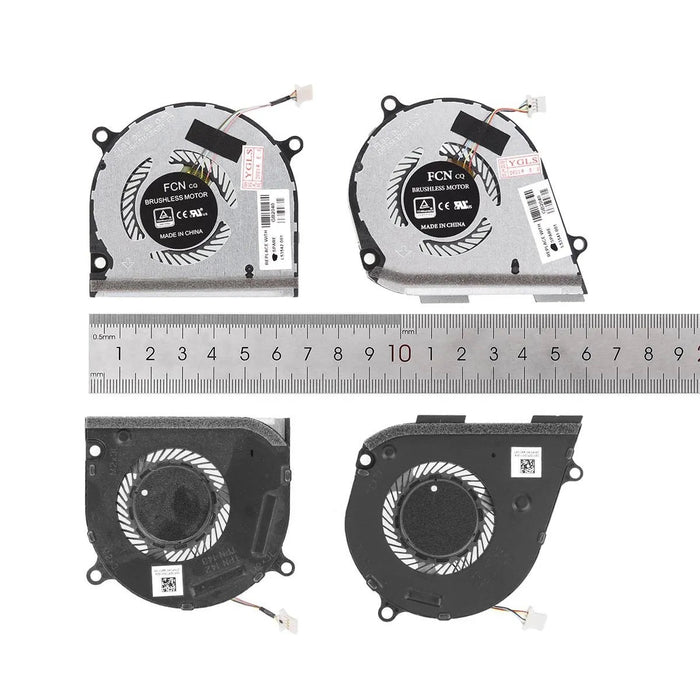 Ventiladores Cpu + Gpu Para Portátil Hp Envy X360 15-Ds 15-Dr