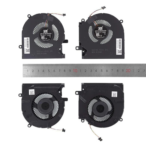 Ventiladores Cpu + Gpu Para Portátil Hp Omen 15-Ek En Tpn-Q236 Q238 12V