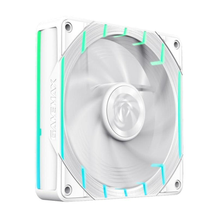 Ventilateur De Boitier Gamemax Tornado T12 Rgb - 12cm (Blanc)