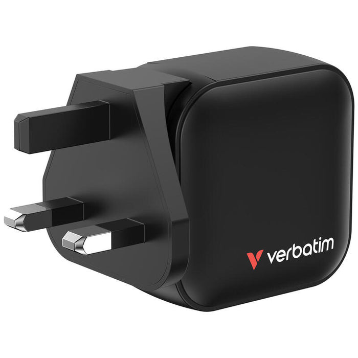 Verbatim Mini Gan Charger 70w 2xusb-C Pd, 1xusb-A Qc 3.0 32229