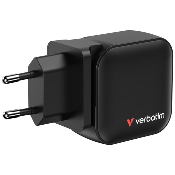Verbatim Mini Gan Charger 70w 2xusb-C Pd, 1xusb-A Qc 3.0 32229