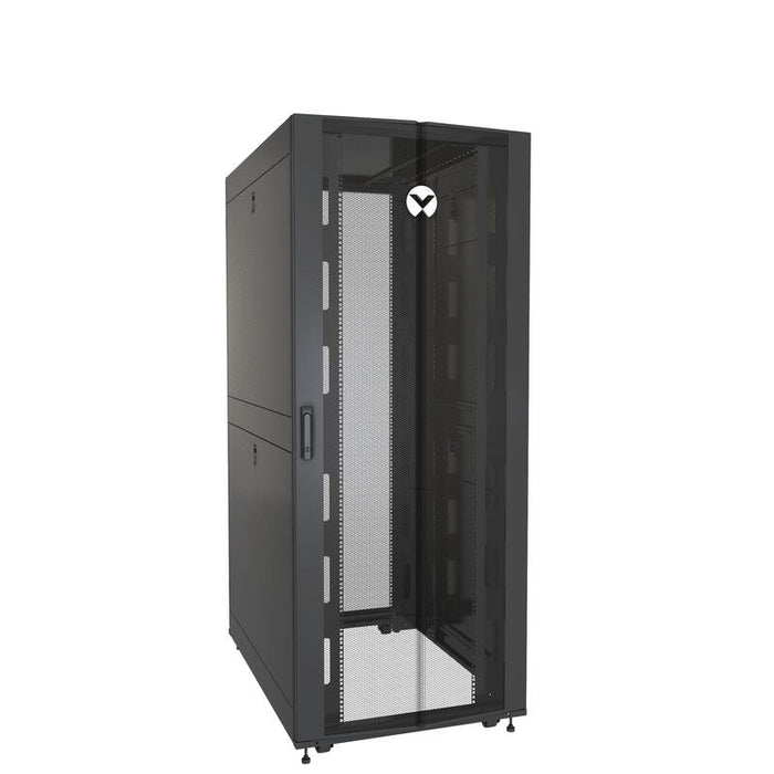 Vertiv Rack 42u 1998mm H X 800mm W X 1215mm D With Front Door 2 Split Locking Rear Doors 2 Pair 19 Mounting Rails 4 Split