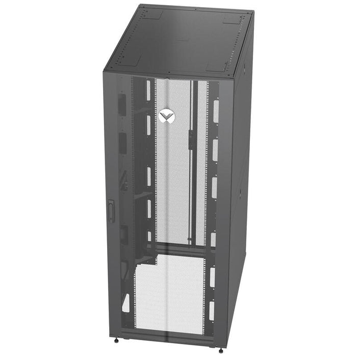 Vertiv Rack 42u 1998mm H X 800mm W X 1215mm D With Front Door 2 Split Locking Rear Doors 2 Pair 19 Mounting Rails 4 Split